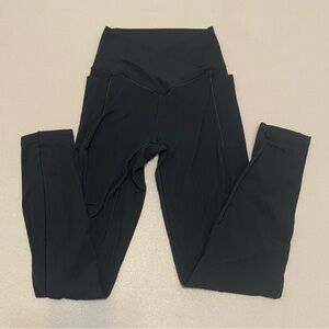 Aerie OFFLINE Real Me Black Hi-Rise 7/8 Leggings small P